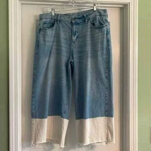 A.N.A. Plus Size 20 w wide leg cropped nwt